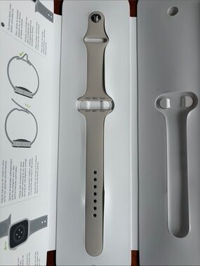 Apple Starlight Sport Band in Sandstone/Taupe
